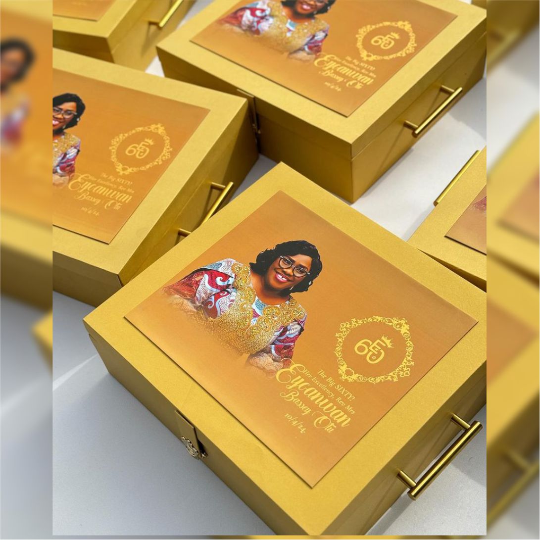 High top best quality customized branded custom marriage wedding premium gift box design and printing in Lagos, Abuja, Nigeria, Africa.