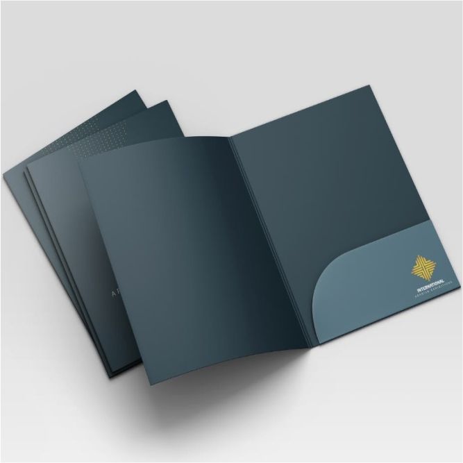 Customized high top quality custom branded retractable fashionable promotional office folder jacket design and printing in Lagos, Abuja, Nigeria, Africa
