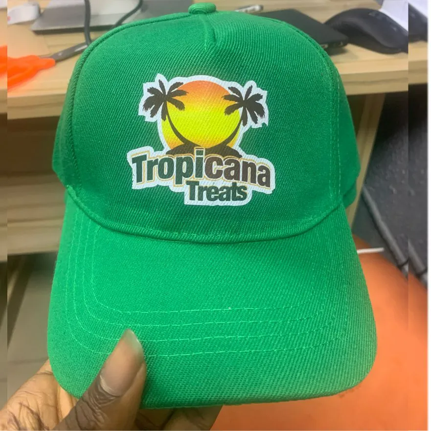 Customized high top quality custom branded company office corporate face cap print design and printing in Lagos, Abuja, Nigeria, Africa