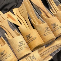 Customized high best quality top branded custom retractable promotional luxury premium event bamboo spatula spoon set souvenir gift item design and printing in Lagos, Abuja, Nigeria, Africa.