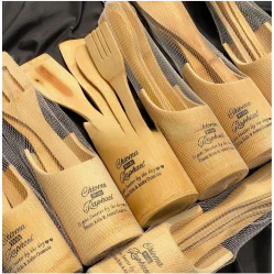 Top high best quality customized branded standard fancy retractable promotional luxury premium bamboo spatula spoon set design and printing in Lagos, Abuja, Nigeria Africa.