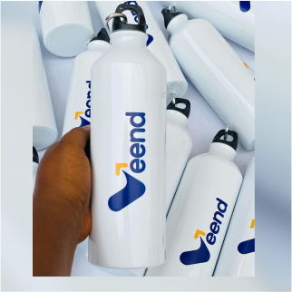 Customized branded best high top quality custom luxury premium corporate aluminum water bottle design and printing in Lagos, Abuja, Nigeria, Africa.