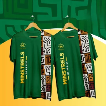 Best high top quality customized branded fashionable retractable round neck t-shirt design and printing in Lagos, Abuja, Nigeria, Africa.