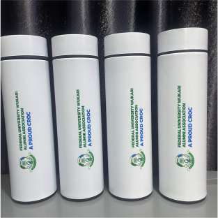 Top high best quality customized branded standard fancy retractable temperature water bottle design and printing in Lagos, Abuja, Nigeria Africa.