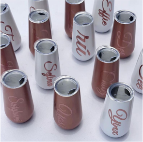 best high top quality custom branded customized retractable fashionable luxury premium corporate champagne flute 60oz wine tumbler design and printing in Lagos, Abuja, Nigeria, Africa.