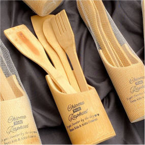 Best high top quality customized branded custom promotional retractable bamboo spatula spoon set design and printing in Lagos,
                                                        Abuja, Nigeria, Africa.