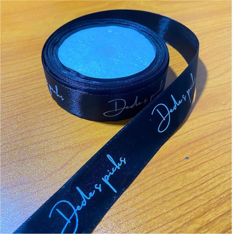 Top high best quality customized branded custom satin ribbon branding design and printing in Lagos, Abuja, Nigeria Africa.