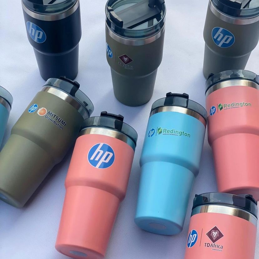 Customized branded best high top quality custom standard vacuum insulated mug souvenir gift item design and printing in Lagos, Abuja, Nigeria, Africa.