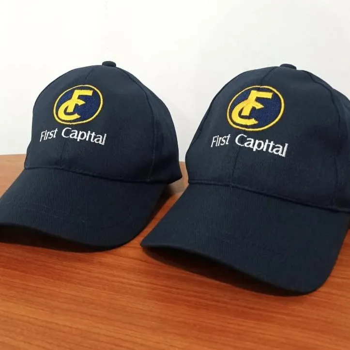 Top high best quality customized branded face cap branding design and printing in Lagos, Abuja, Nigeria Africa.