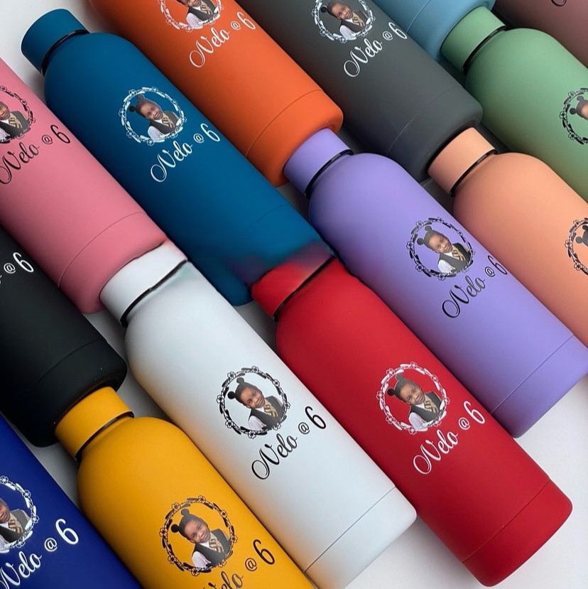 best high top quality custom branded customized office promotional retractable fashionable premium luxury water bottle design and printing in Lagos, Abuja, Nigeria, Africa.