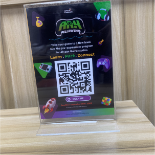 High top best quality customized branded custom retractable luxury premium promotional company table tent design and printing in Lagos, Abuja, Nigeria, Africa.