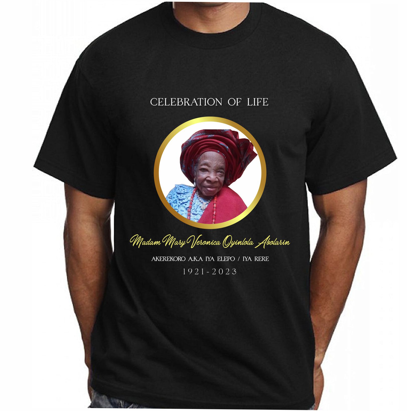 High quality customized funeral t-shirt best quality in loving memory funeral burial tshirt design & printing in lagos nigeria