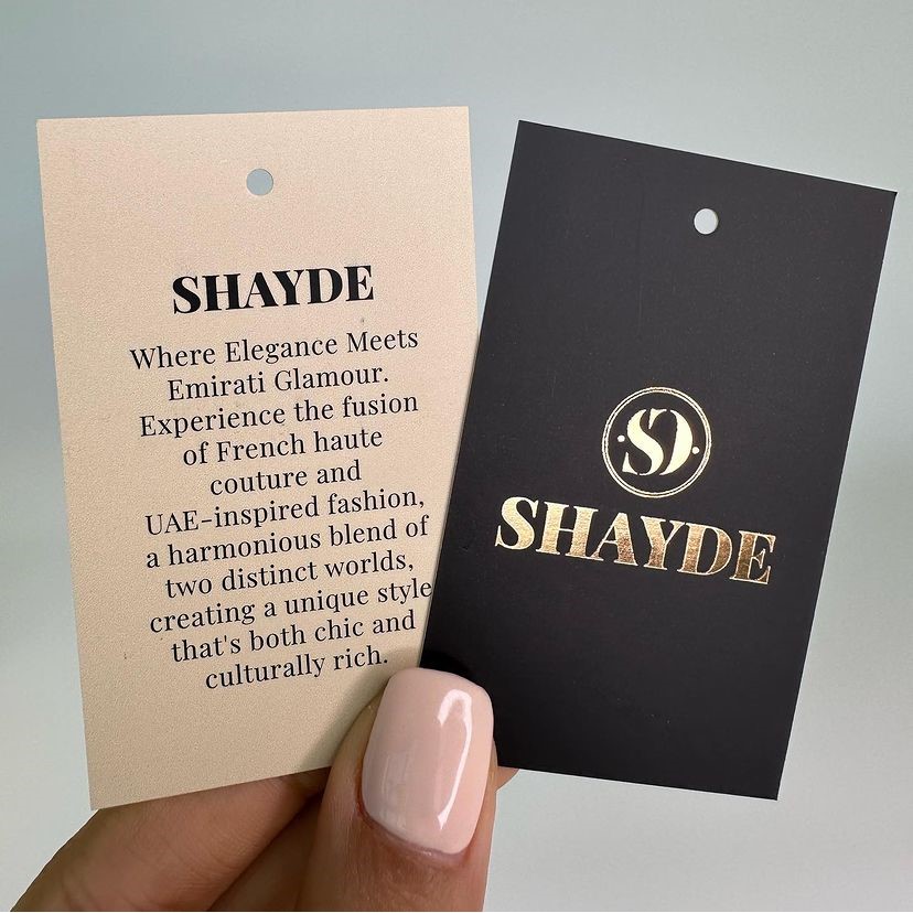 custom clothing hang
                                                        tags fashion luxury clothe hang tags label cards design and printing in lagos abuja nigeria