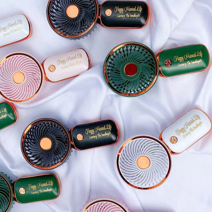 High top best quality customized branded custom retractable custom funeral/burial event souvenir handfan design and printing in Lagos, Abuja, Nigeria, Africa.