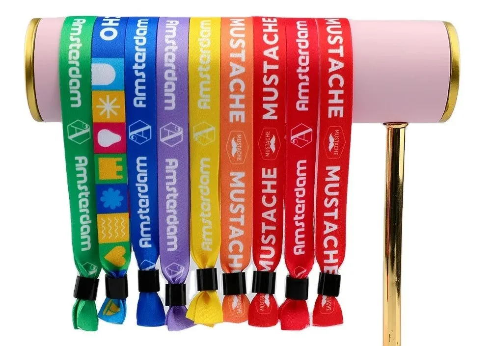 custom
                                                        hotel beach restaurant concert show event polyester satin fabric wrist handband wristband design & printing in lagos abuja nigeria