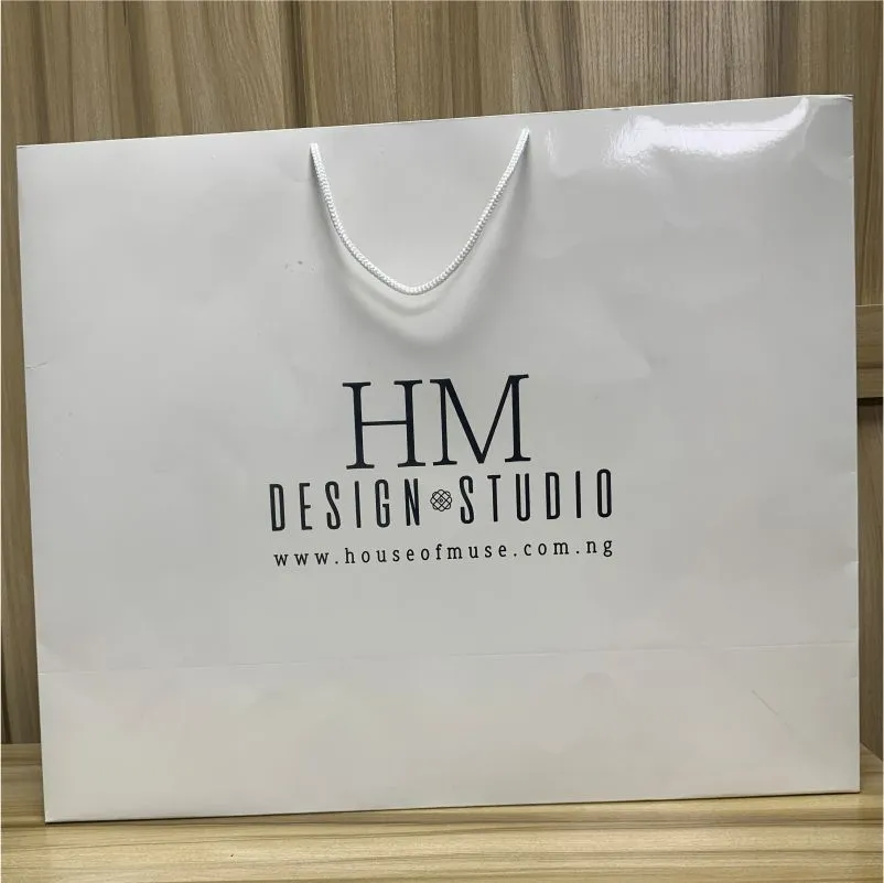 Customized branded best high top quality custom standard premium shopping paper bag design and printing in Lagos, Abuja, Nigeria, Africa.