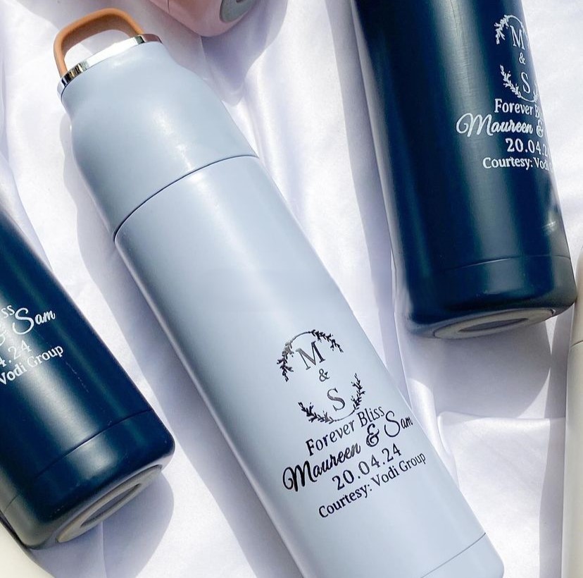 Best quality customized portable vacuum flask for wedding souvenirs and gift items printing in lagos nigeria