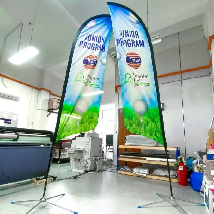 High top best quality customized branded custom retractable fashionable promotional teardrop banner design and printing in Lagos, Abuja, Nigeria, Africa.