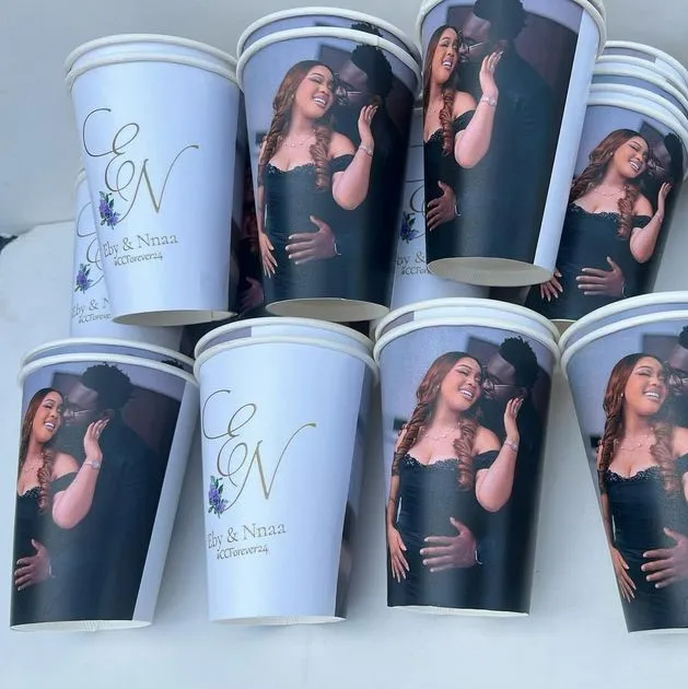 best quality customized wedding paper coffee cup personalized wedding gift items paper cup printing in lagos nigeria