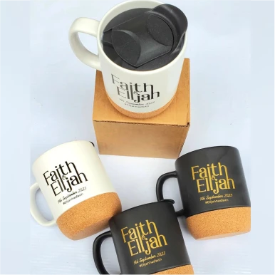 Best high top quality customized branded custom promotional retractable luxury cork bottom coffee mug design and printing in Lagos,
                                                        Abuja, Nigeria, Africa.