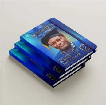 Best high top quality customized branded fashionable retractable luxury burial/funeral jotter notepad souvenir gift item design and printing in Lagos, Abuja, Nigeria, Africa.