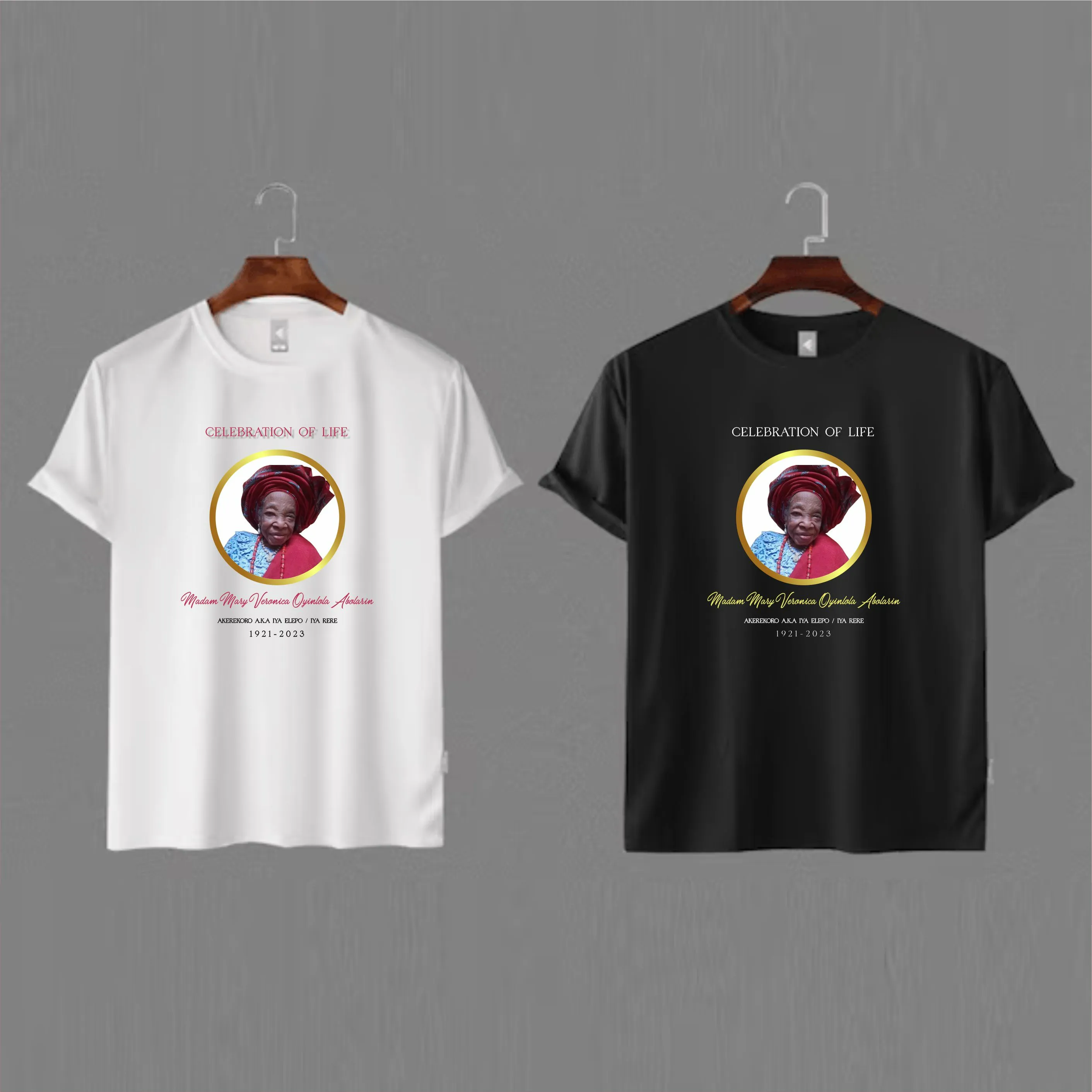 High top best quality customized branded custom funeral/burial t-shirt design and printing in Lagos, Abuja, Nigeria, Africa.