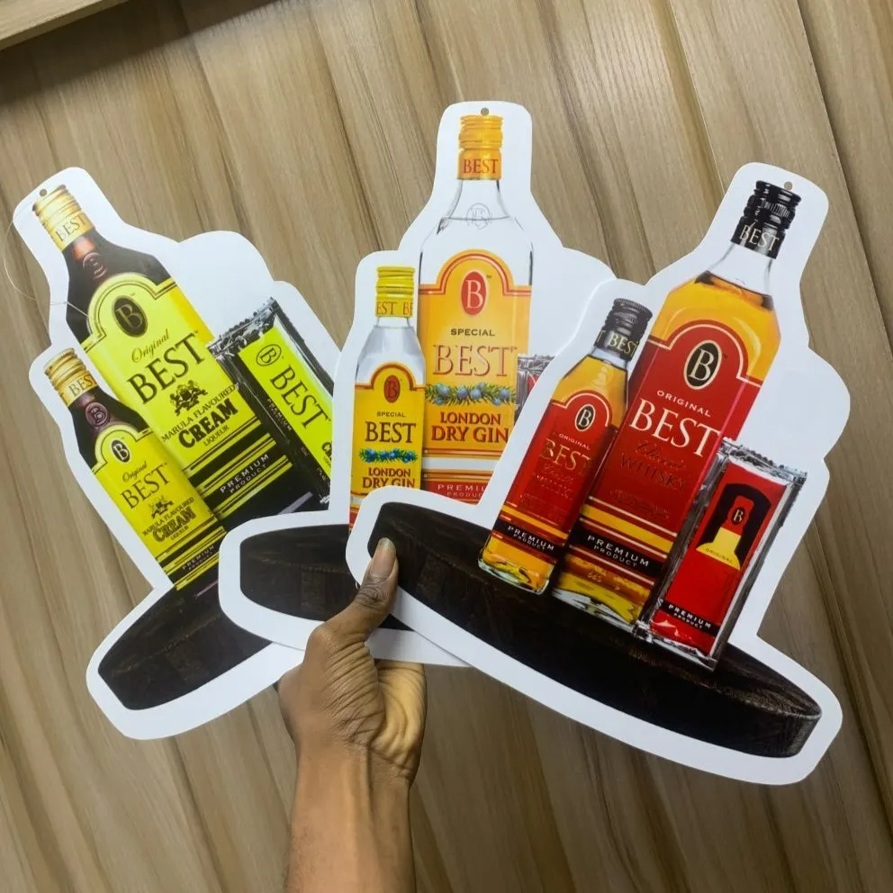best high top quality custom branded customized office promotional retractable business advert PVC danglers design and printing in Lagos, Abuja, Nigeria, Africa.