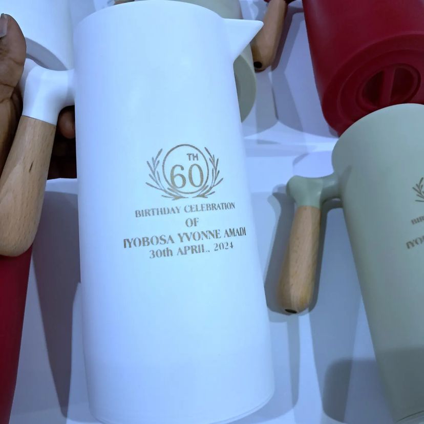 best quality customized nordic style thermal insulated jug personalized birthday souvenir gift nordic jug printing in lagos nigeria