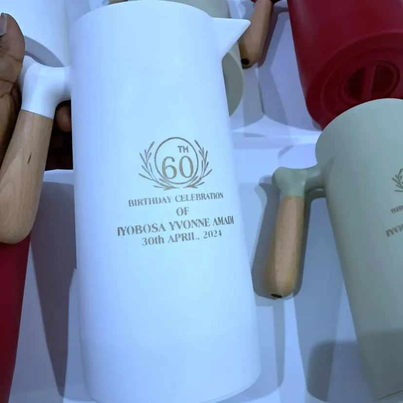 best quality customized nordic style thermal insulated jug personalized birthday souvenir gift nordic jug printing in lagos nigeria