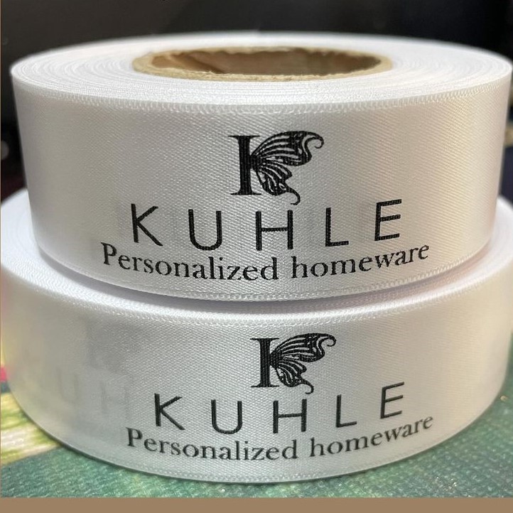 High top best quality customized branded custom satin ribbon design and printing in Lagos, Abuja, Nigeria, Africa.