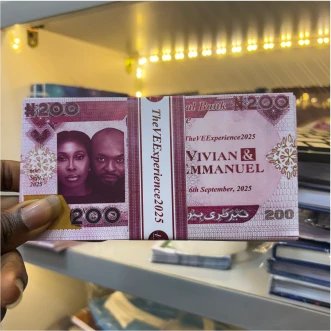 Customized high best quality top branded custom retractable promotional luxury corporate personalized dummy currency money props design and printing in Lagos, Abuja, Nigeria, Africa.