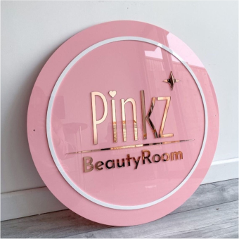 Top high best quality customized branded standard fancy retractable promotional luxury premium indoor acrylic circle led signage design and printing in Lagos, Abuja, Nigeria Africa.