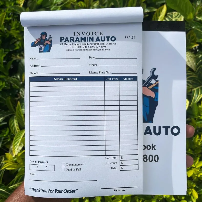 High best top quality customized branded custom official receipt design and printing
                                                            in Lagos, Abuja, Nigeria, Africa.