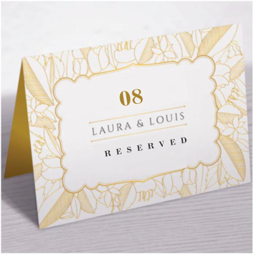 Top high best quality customized branded standard wedding event table tags design and printing in Lagos, Abuja, Nigeria Africa.