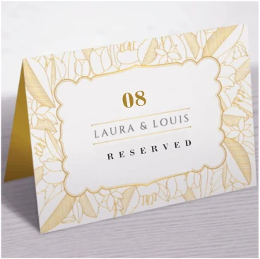 Customized branded best high top quality custom luxury premium corporate wedding event table tag design and printing in Lagos, Abuja, Nigeria, Africa.