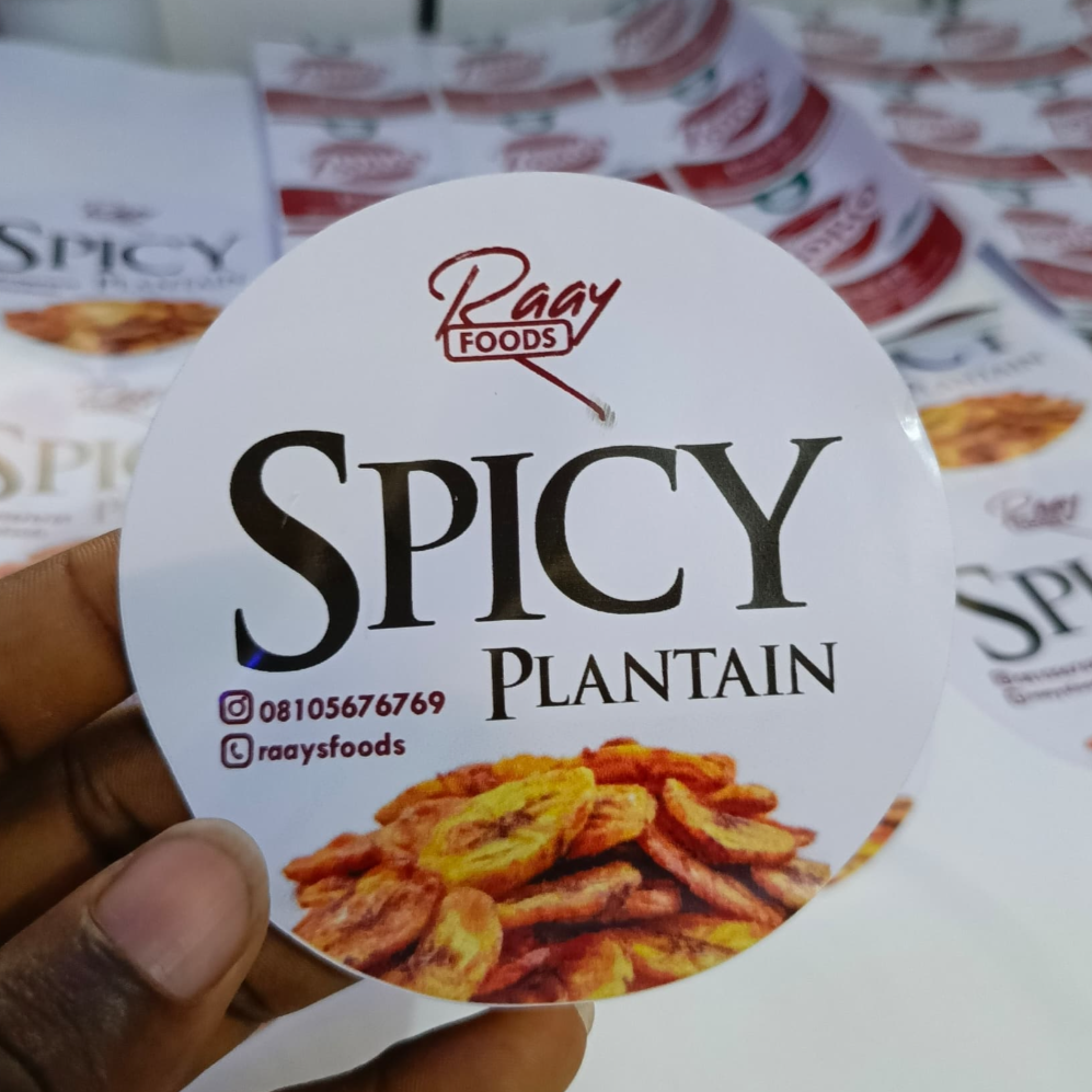 customized product label sticker design and printing in lagos nigeria