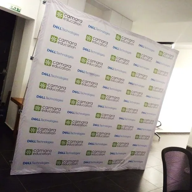 high quality custom pop up display backdrop banner with reusable stand design and printing in lagos nigeria