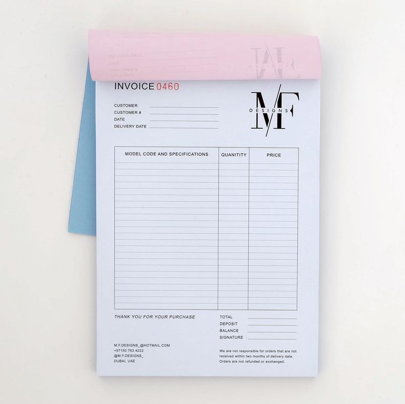best high top quality custom branded customized booklet company office payment receipt design and printing in Lagos, Abuja, Nigeria, Africa.