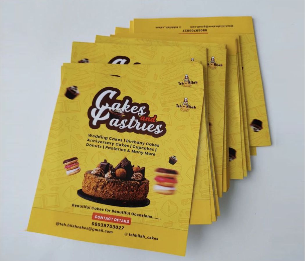 high quality flyer design and printing in lagos nigeria