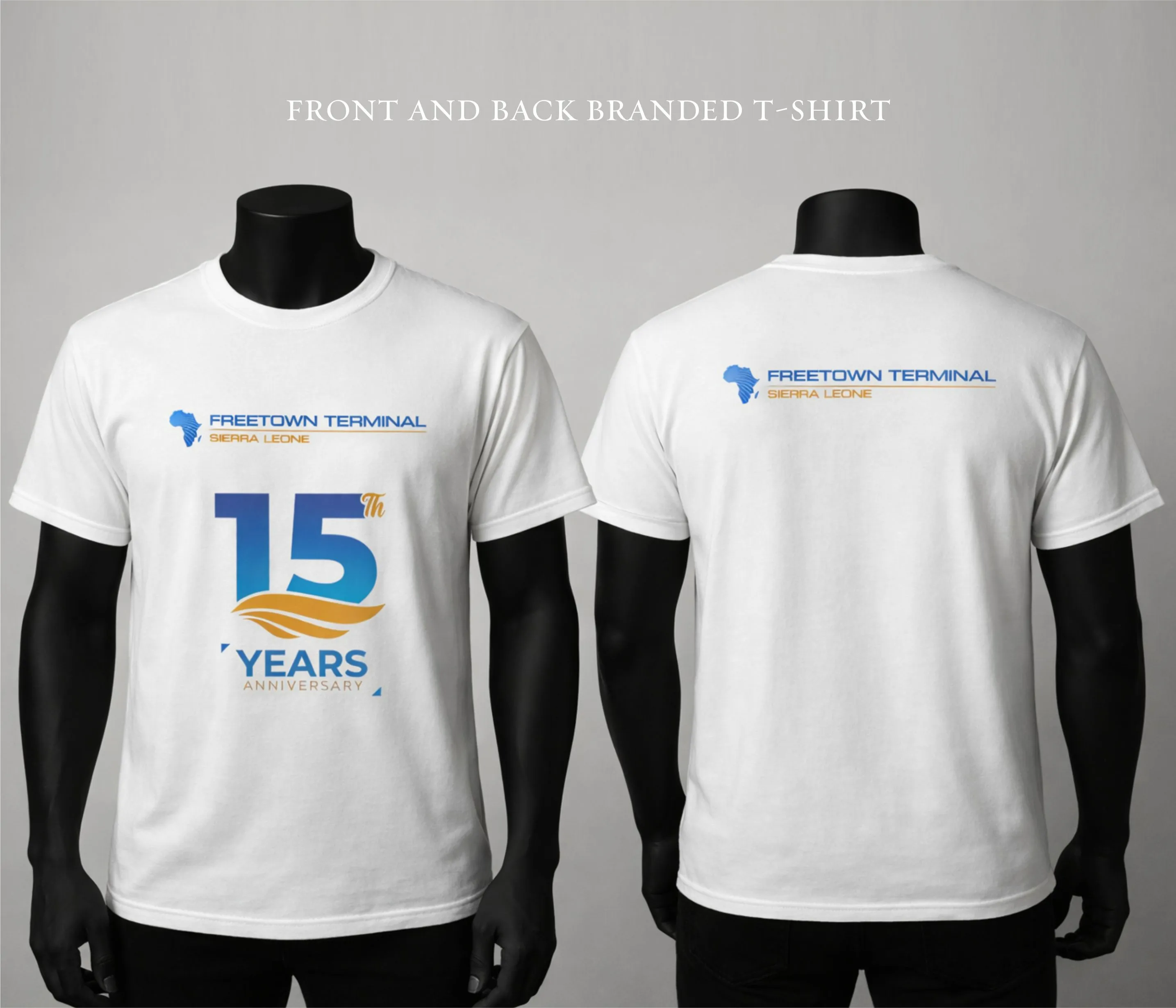 best quality full branded 15 years anniversary white t-shirt prints