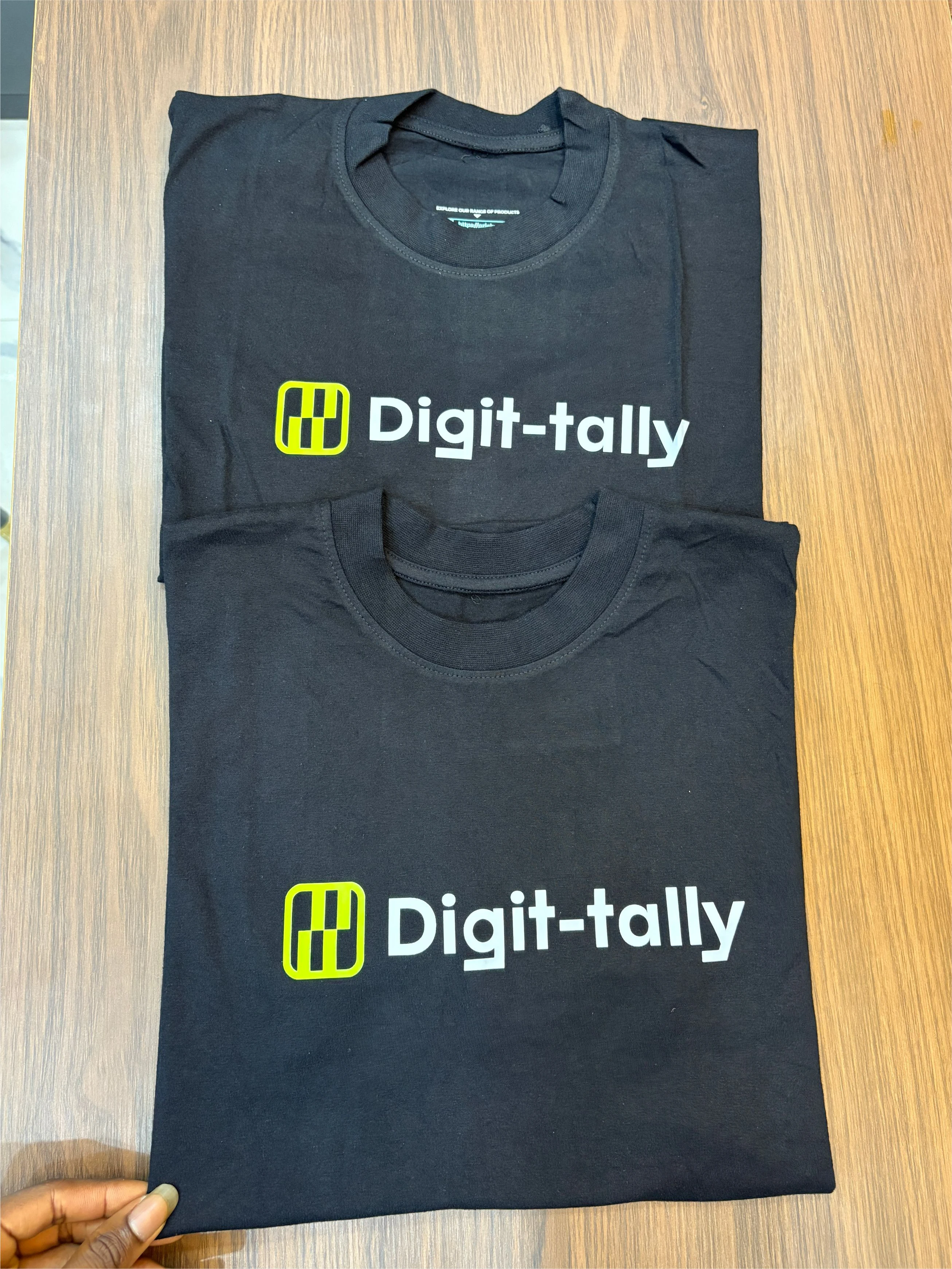custom high quality company logo branded on short sleeve tshirt printing in lagos nigeria