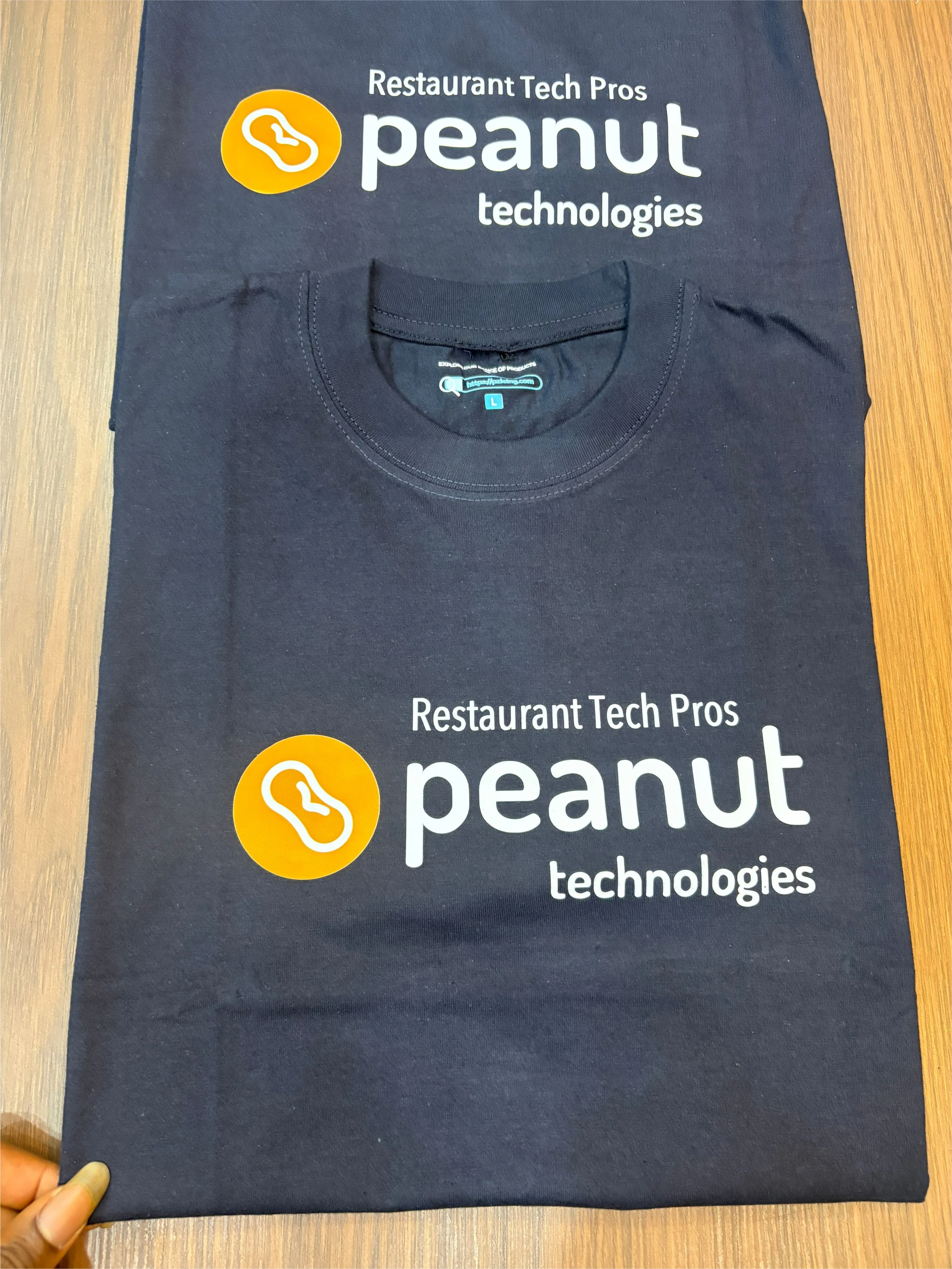 custom high quality personalized company logo branded on short sleeve tshirt printing in lagos nigeria
