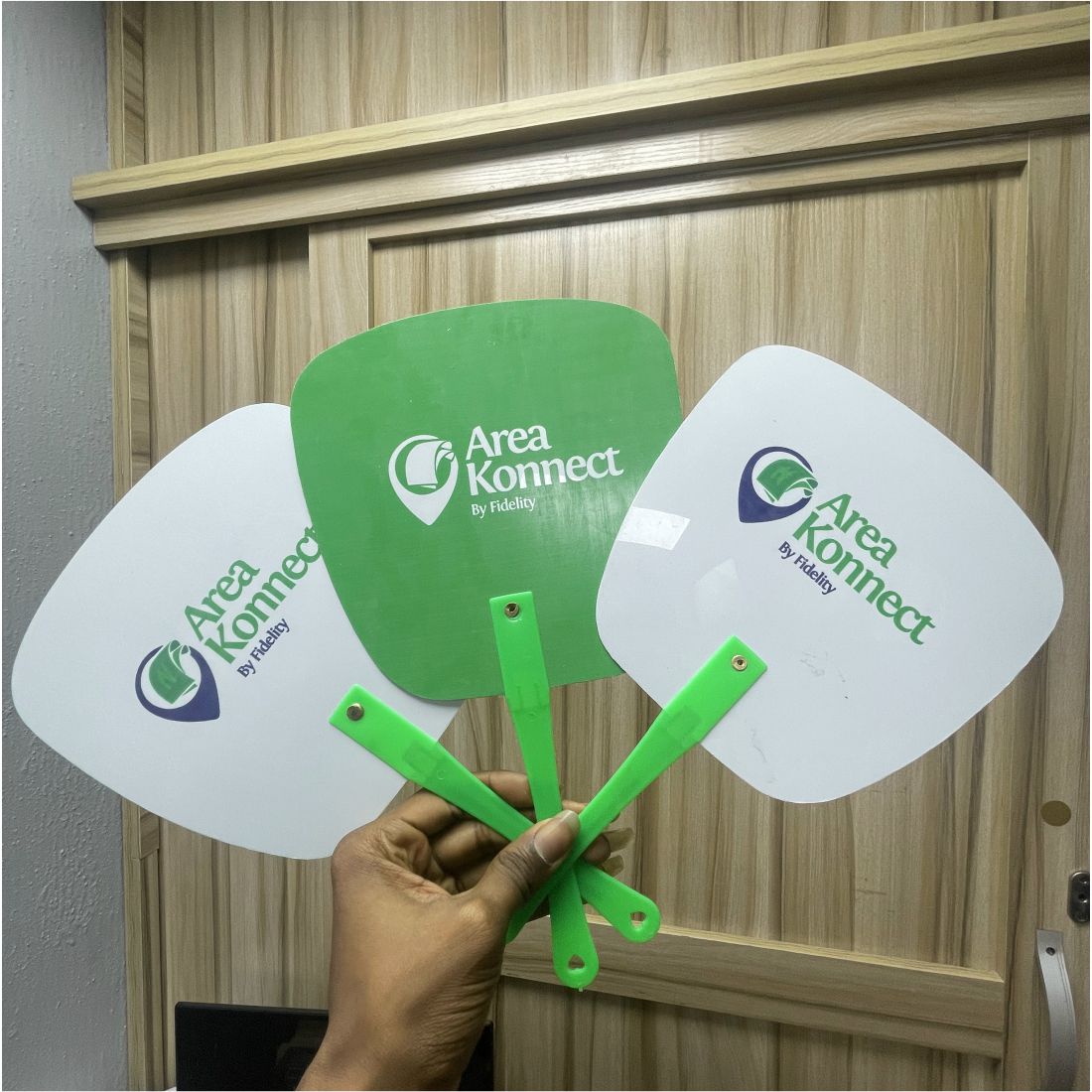 top 5 Best quality customized corporate plastic handfan design and printing in lagos nigeria