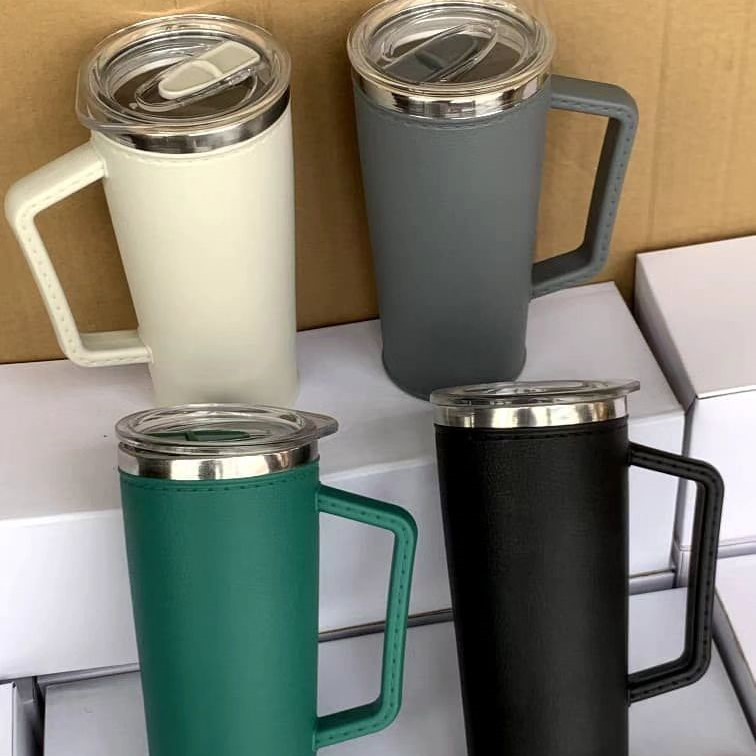 top 5 Best quality customized event party leather insulated mug tumbler for event souvenirs and gift items