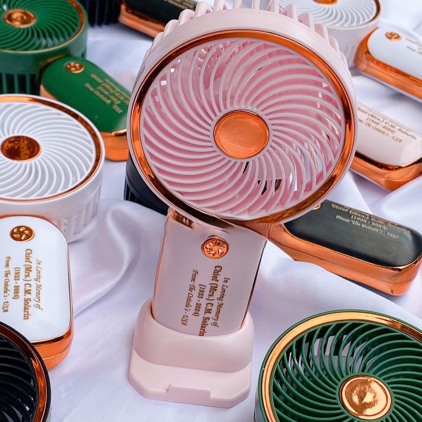 top 5 best high quality customized corporate event souvenirs mini rechargeable handfan gift printing in lagos nigeria