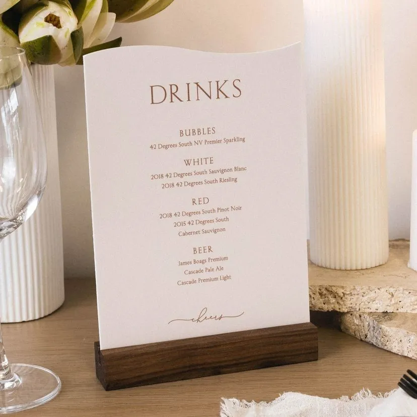 Top high best quality customized branded standard event party menu card design and printing in Lagos, Abuja, Nigeria Africa.