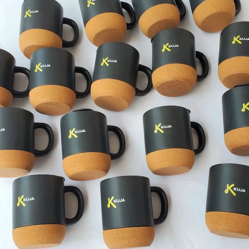 top 5 Best quality customized retractable corporate cork bottom coffee mug event party gift items and souvenirs printing in lagos nigeria