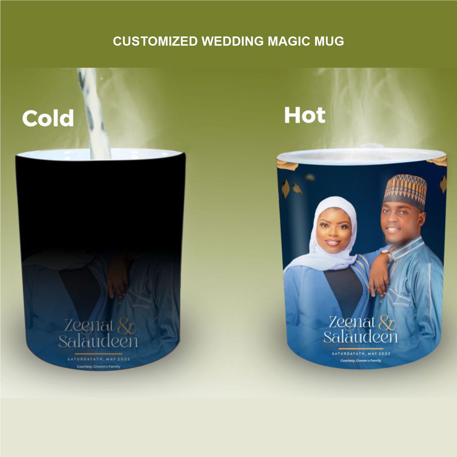 high quality customized wedding magic mug personalized wedding souvenir gift items magic mug printing in lagos nigeria