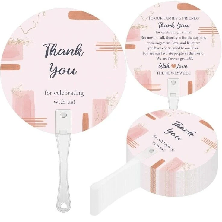 Best quality customized wedding plastic handfan design and printing in lagos nigeria