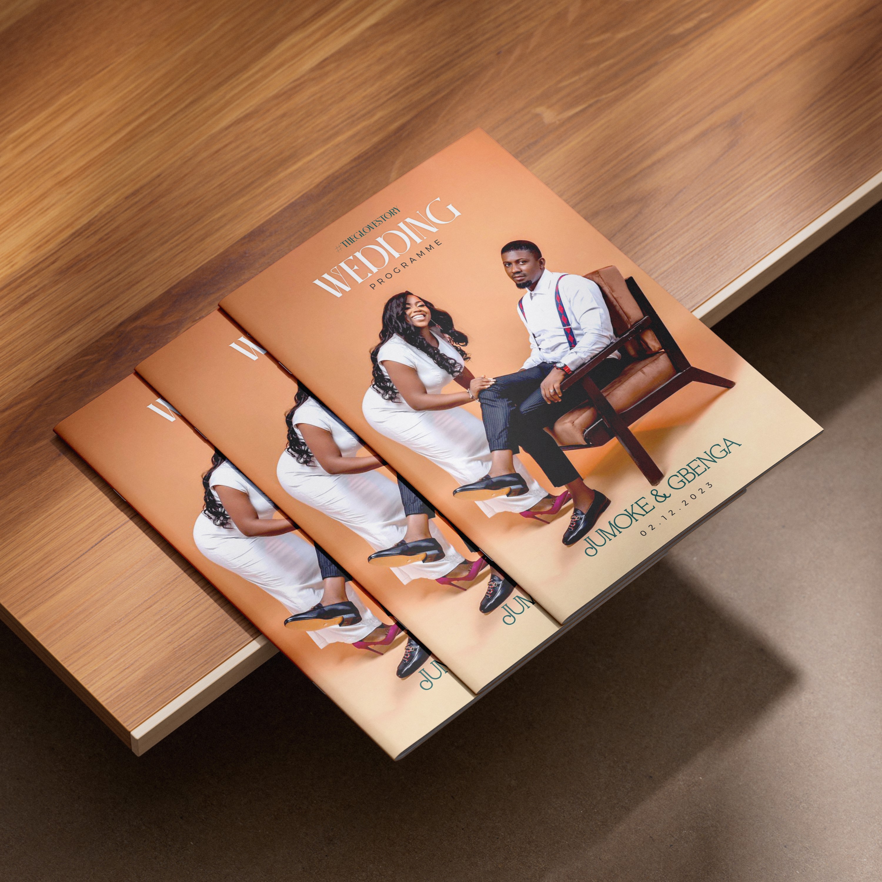 custom wedding brochure program pamphlet wedding order of service design and printing in lagos nigeria